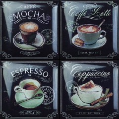 Coffee Decors 4pz